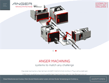 Tablet Screenshot of anger-machining.com